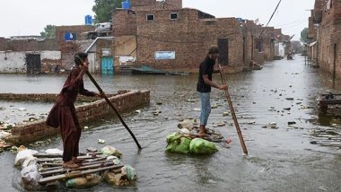 World News | Pakistan's Karachi Reels Under Unprecedented Monsoon Rains; Six Killed, Flights Hit