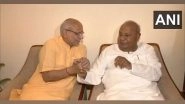 India News | NDA Vice President Candidate Radhakrishnan Meets Former PM Deve Gowda at Delhi Residence