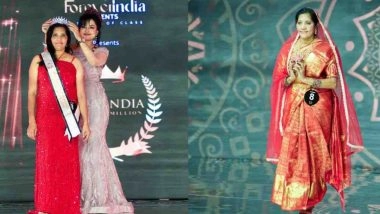 Business News | Mrs. India One in a Million Andhra Pradesh 2025 (Season 5) Title Won by Madhavi Devi Uppalapati in Classic Category