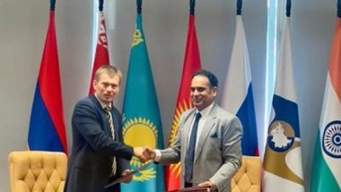 Business News | India and Eurasian Economic Union Sign Terms of Reference to Launch FTA Negotiations