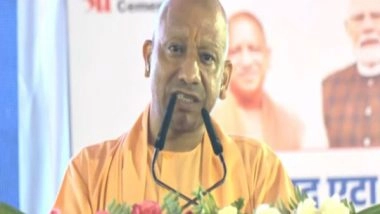 India News | UP: CM Yogi Adityanath Inaugurates Shree Cement Plant in Etah; Highlights State's Transformation & Growth