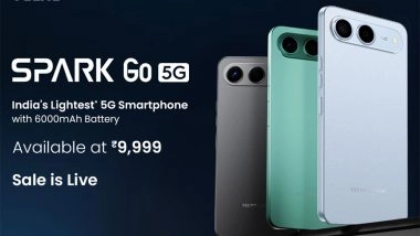 Business News | 'Double Up' Your Expectation - TECNO Spark Go 5G Sale Starts August 21, Priced INR 9,999