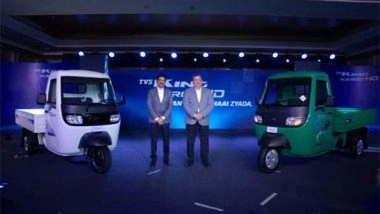 Business News | TVS King Kargo HD EV, Launched - Ushers in a New Era in Cargo Mobility