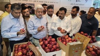 Business News | Commerce Secretary Flags off 1st Trial Shipment of Garhwali Apples from Dehradun to Dubai