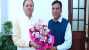 India News | Uttarakhand CM Dhami Meets Union Minister Mandaviya, Discuss Key Proposals for State's Sports Development