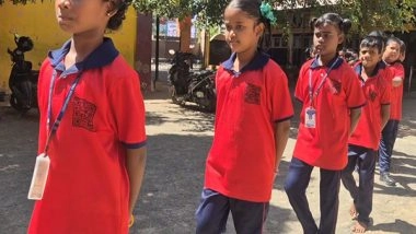 India News |  Tamil Nadu: QR Code Introduced on Students' Uniforms at Trichy Corporation Primary School