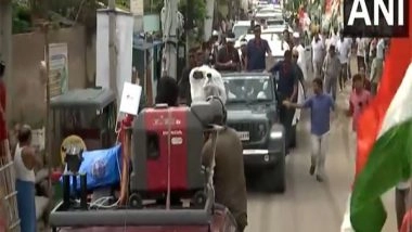 India News | Bihar: Rahul Gandhi Arrives in Jamalpur on Sixth Day of 'Voter Adhikaar Yatra'