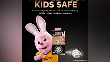 Business News | Duracell Introduces Innovative Range of Lithium Coin Batteries with Bitter Coating to Help Discourage Swallowing by Toddlers