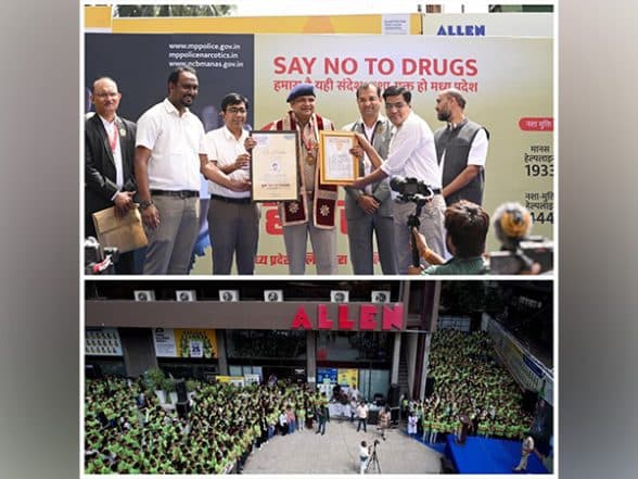 Business News | Rajesh Dandotiya Sets World Record for Largest Drug Awareness Session in Indore
