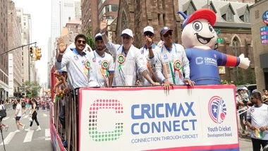 Business News | Cricmax Connect, Rashmika Mandanna, and Vijay Deverakonda Bring Youth Cricket to the Madison Avenue India Day Parade