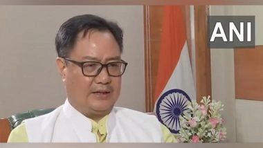 India News | Mamata Banerjee Orders Her MPs then They Are Compelled to Create Ruckus: Kiren Rijiju on Opposition Tearing Papers in LS