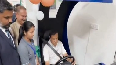 India News | Assam CM Sarma Inaugurates State's First Accredited Driver Testing Track in Nagaon