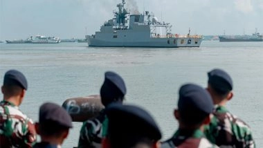 World News | Indian Naval Ship Kadmatt Completes Port Call at Surabaya, Indonesia