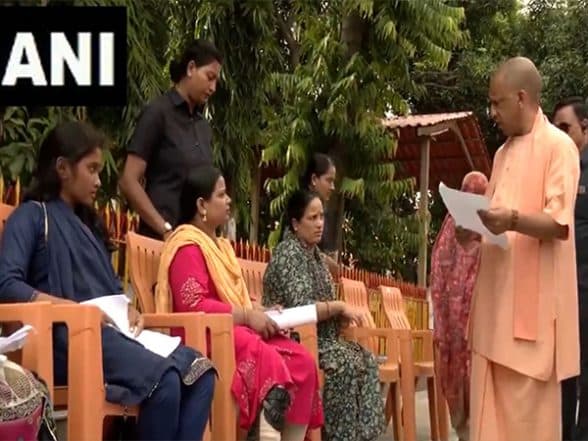 India News | UP CM Yogi Addresses Grievances of Citizens at 'Janata Darshan' in Gorakhpur