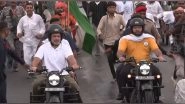 India News | Rahul Gandhi, Tejashwi Yadav Ride Motorcycles in Bihar's Purnea as 'Voter Adhikar Yatra' Enters Day-8