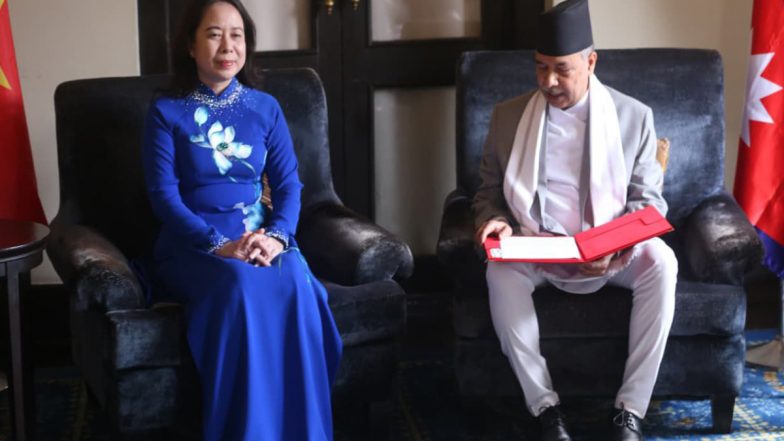 World News | Visiting Vietnam VP Holds Bilateral Talks with Nepali Counterpart in Kathmandu
