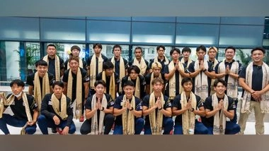 Sports News | Japan Hockey Team Touchdown in Bihar for Men's Asia Cup Rajgir, Bihar 2025