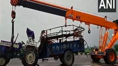 India News | UP: Eight Dead, 3 Critically Injured After Truck Collides with Tractor Carrying Devotees in Bulandshahr