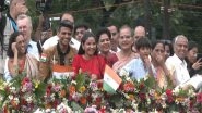 India News | UP: Students Cheer for Group Captain Shubhanshu Shukla During Road Show in Lucknow