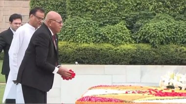 World News | Fiji PM Sitiveni Rabuka Pays Floral Tributes at Rajghat