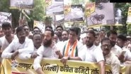 India News | Maharashtra: Congress Workers Protest in Nagpur over Potholes on City Roads
