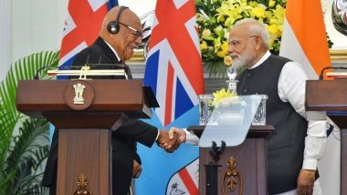 World News | India to Boost Fiji's Maritime Security, Announces Wider Cooperation in Defence