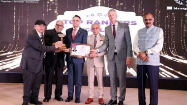 Business News | JK Tyre Managing Director Anshuman Singhania Receives Prestigious 'CEO of the Year' Award