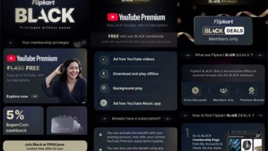 Business News | Flipkart Launches A Tailored Premium Subscription 'Flipkart Black', Putting Customers In Charge Of Their Digital Experiences And Rewards