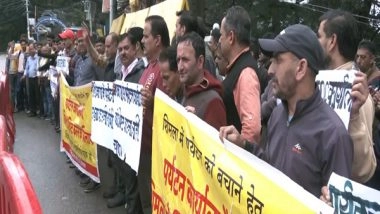 India News | Himachal Tourism Workers Protest Against Shifting of HPTDC Head Office to Dharamshala