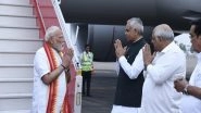 India News | PM Modi Receives Warm Welcome in Ahmedabad; to Launch Projects Worth Rs 5,400 Crore During Gujarat Visit