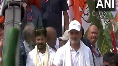 India News | Bihar: INDI Alliance Leaders Including Rahul Gandhi and Others Carry out 'Voter Adhikar Yatra' in Supaul