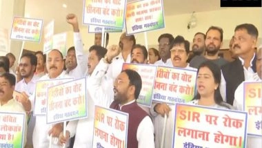 India News | Jharkhand: INDIA Bloc Protests Electoral Roll Revision Outside State Assembly