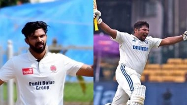 Sports News | Buchi Babu Trophy: Gaikwad Hammers Sizzling Century After Twin Failures; Sarfaraz Continues to Shine with Another Ton