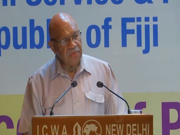 World News | Fiji PM Sitiveni Rabuka Delivers 'Ocean of Peace' Lecture in New Delhi, Calls for Pacific Unity, Stability and Maritime Harmony