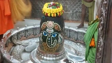 India News | MP: Baba Mahakal Adorns as Lord Ganesh at Mahakaleshwar Temple in Ujjain on Ganesh Chaturthi