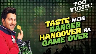 Business News | Hangover Ka Game Over! Varun Dhawan Unveils World's First Anti-Hangover Chips - Too Yumm! Party Harder Chips