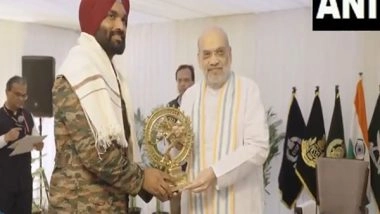 India News | Union Home Minister Amit Shah Felicitates Personnel Involved in Operation Mahadev