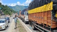 India News | Chandigarh-Manali National Highway Closed for Last 3 Days; Hundreds of Cargo Vehicles Stranded