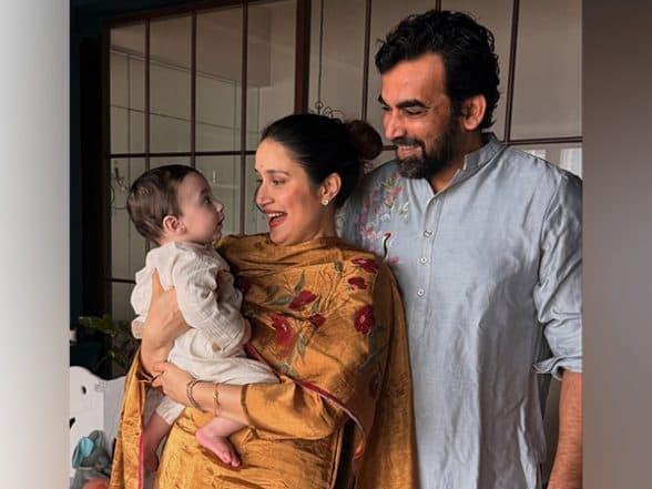 Entertainment News | In Pics: Sagarika Ghatge, Zaheer Khan Celebrate Their First Ganesh Chaturthi with Son Fatehsinh