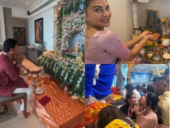 Entertainment News | Sachin Tendulkar, Jacqueline Fernandez, Nushrratt Bharuccha Share Their Ganesh Chaturthi Moments