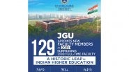 Business News | JGU Appoints 129 World Class Faculty Members: a Historic Leap in Indian Higher Education