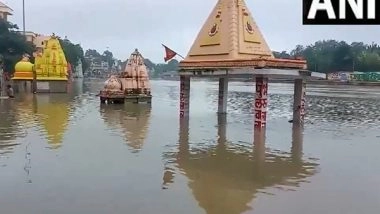 India News | MP: Temples at Ujjain's Ram Ghat Submerged as Water Level of Shipra Rises