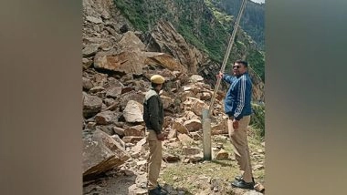 India News | Chamoli Police Issue Traffic Advisory Following Blockage of Joshimath-Malari Road Route Due to Falling Debris