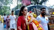 Entertainment News | Ganesh Chaturthi 2025: Hrishitaa Bhatt Bids Adieu to Bappa with Love, Devotion