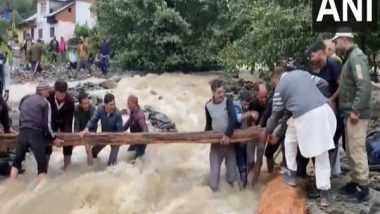 India News | Torrential Rains, Landslides Devastate J-K: Schools Shut in Jammu, Highways Blocked, Army Rescues People
