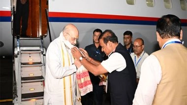 India News | Home Minister Amit Shah Arrives in Guwahati for Two-day Visit, to Chair BJP Core Meet, Launch Key Projects