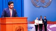 Business News | Mr. Jose Charles Martin Honoured at UNITED NATIONS with SDG Impact Award Presented by His Excellency Alexander Rendell, UNEP Goodwill Ambassador for Thailand