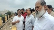 India News | Haryana Minister Anil Vij Inspects Rising Water Levels of Tangri River, Directs Administration to Urge Residents to Move to Safer Locations