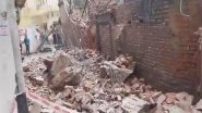 India News | Three Children Trapped Under Debris After Dilapidated House Collapses in Delhi