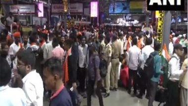 India News | Maratha Quota Protest Causes Rush at Mumbai's CSMT; Authorities Alerted to Manage Situation, Train Services Slightly Delayed